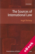 Cover of The Sources of International Law (eBook)
