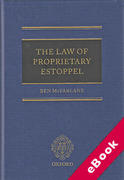 Cover of The Law of Proprietary Estoppel (eBook)