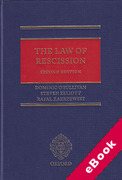 Cover of The Law of Rescission (eBook)