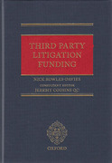 Cover of Third Party Litigation Funding