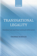 Cover of Transnational Legality: Stateless Law and International Arbitration