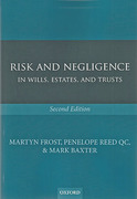 Cover of Risk and Negligence in Wills, Estates and Trusts