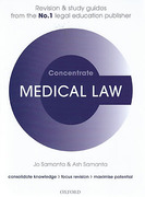 Cover of Concentrate: Medical Law