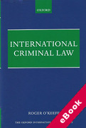 Cover of International Criminal Law (eBook)