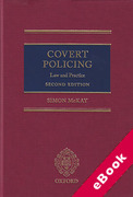 Cover of Covert Policing: Law and Practice (eBook)