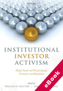Cover of Institutional Investor Activism: Hedge Funds and Private Equity, Economics and Regulation (eBook)