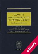 Cover of Capacity Mechanisms in EU Energy Markets: Law, Policy, and Economics (eBook)