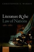 Cover of Literature and the Law of Nations, 1580-1680