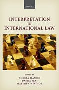 Cover of Interpretation in International Law