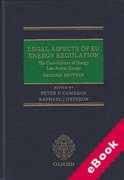 Cover of Legal Aspects of EU Energy Regulation: The Consolidation of Energy Law Across Europe (eBook)