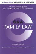 Cover of Concentrate Questions and Answers: Family Law