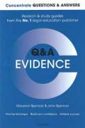 Cover of Concentrate Questions and Answers: Evidence