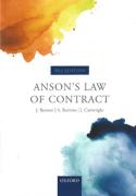 Cover of Anson's Law of Contract