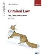 Cover of Complete Criminal Law: Texts, Cases and Materials