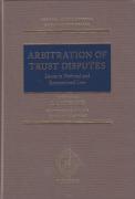Cover of Arbitration of Trust Disputes: Issues in National and International Law
