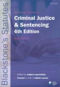 Cover of Blackstone's Statutes on Criminal Justice and Sentencing