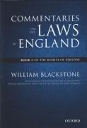 Cover of Commentaries on the Laws of England: Book I: Of the Rights of People