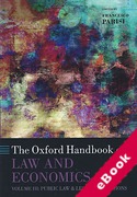 Cover of The Oxford Handbook of Law and Economics Volume 3: Public Law and Legal Institutions (eBook)