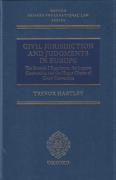 Cover of Civil Jurisdiction and Judgments in Europe: The Brussels I Regulation, the Lugano Convention, and the Hague Choice of Court Convention