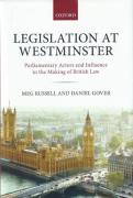 Cover of Legislation at Westminster: Parliamentary Actors and Influence in the Making of British Law