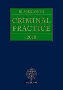 Cover of Blackstone's Criminal Practice 2018 (with Supplement 1 only)