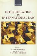 Cover of Interpretation in International Law