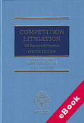 Cover of Competition Litigation: UK Practice and Procedure (eBook)