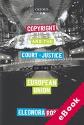 Cover of Copyright and the Court of Justice of the European Union (eBook)