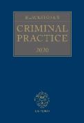 Cover of Blackstone's Criminal Practice 2020 (with Supplement 1 only)