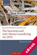 Cover of Blackstone's Guide to the Sanctions and Anti-Money Laundering Act 2018 (eBook)