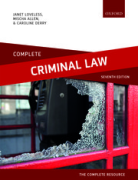 Cover of Complete Criminal Law: Texts, Cases and Materials