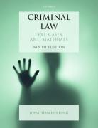 Cover of Criminal Law: Text, Cases and Materials