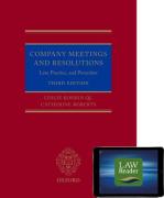 Cover of Company Meetings and Resolutions: Law, Practice, and Procedure Digital Pack