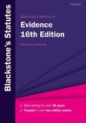 Cover of Blackstone's Statutes on Evidence