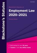 Cover of Blackstone's Statutes on Employment Law 2020-2021