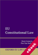 Cover of EU Constitutional Law (eBook)