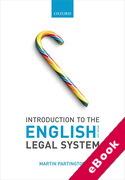Cover of Introduction to the English Legal System (eBook)