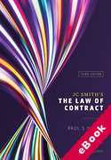 Cover of JC Smith's The Law of Contract (eBook)