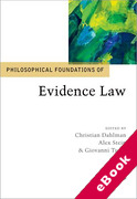 Cover of Philosophical Foundations of Evidence Law (eBook)