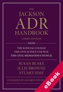 Cover of The Jackson ADR Handbook (eBook)