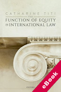 Cover of The Function of Equity in International Law (eBook)