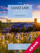 Cover of Land Law: Text Cases and Materials (eBook)