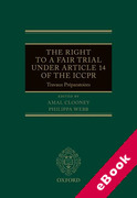 Cover of The Right to a Fair Trial under Article 14 of the ICCPR: Travaux Pr&#233;paratoires (eBook)