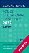 Cover of Blackstone's Police Operational Handbook 2022: Law (eBook)