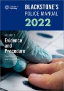 Cover of Blackstone's Police Manual 2022 Volume 2: Evidence and Procedure