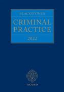 Cover of Blackstone's Criminal Practice 2022 (with Supplement 1 only)