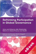 Cover of Rethinking Participation in Global Governance: Challenges and Reforms in Financial and Health Institutions (eBook)