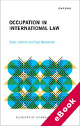 Cover of Occupation in International Law (eBook)