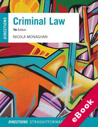 Cover of Criminal Law Directions (eBook)