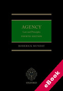 Cover of Agency: Law and Principles (eBook)